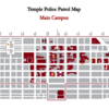 Map of Temple University Main Campus Police Patrol area