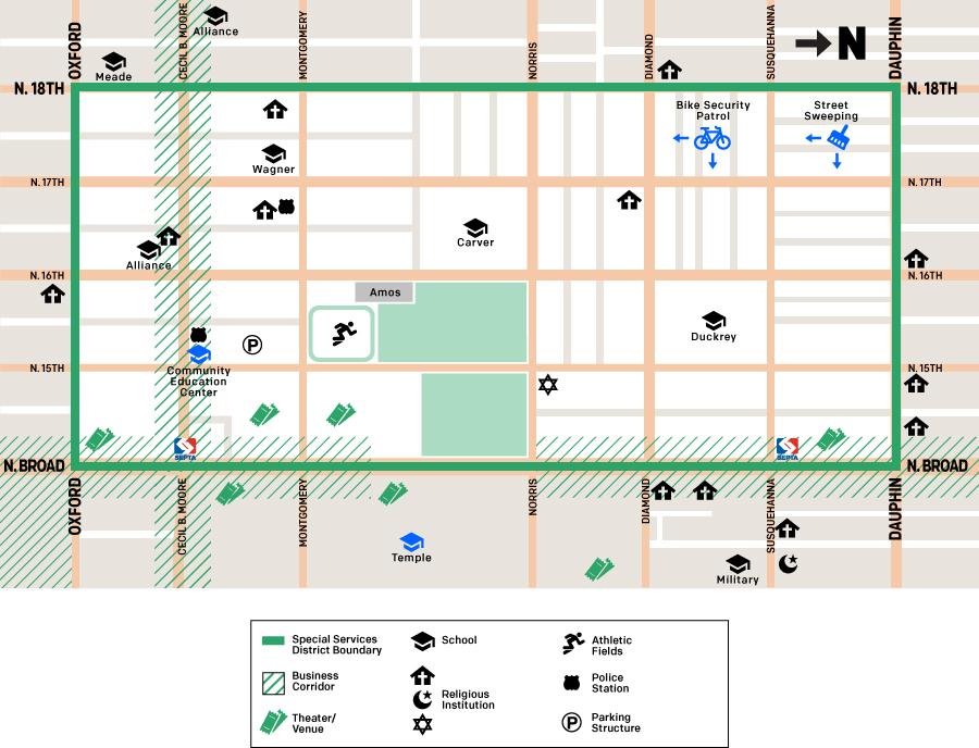 Map of North Central Special Services District